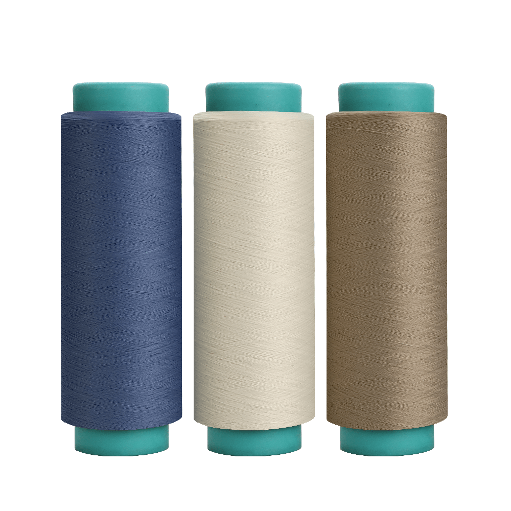 Berwarna Polyester Low Stretch Benang